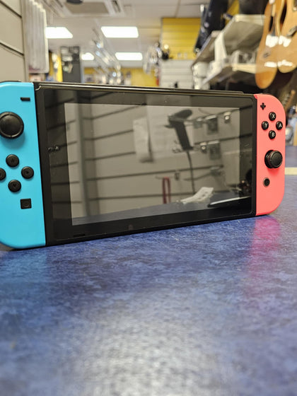 * Nintendo Switch Console, 32GB + Neon Red/Blue Joy-Con, Unboxed