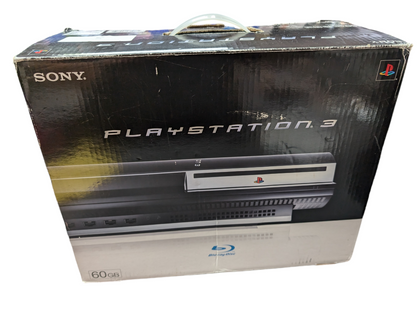 SONY PS3 CHUNKY PLAYSTATION 3 60GB BACKWARDS COMPATIBLE WITH 2 OFFICIAL CONTROLLERS BOXED PRESTON STORE