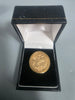9ct GOLD SOVEREIGN FOIL RING 375 4.6G 1'' Size T