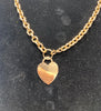9ct Rose Gold Heart Necklace 21.3g 18"