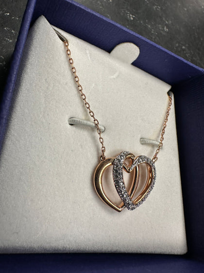 Swarovski Double Heart Necklace