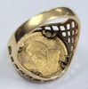 1/10 oz Krugerrand Gold Coin Ring 1987