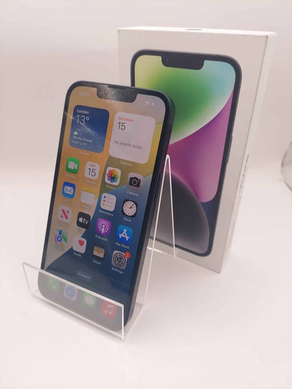 **Like New** Apple iPhone 14, 128GB, 100% Battery Health, Midnight, Unlocked, Boxed