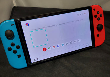 Nintendo Switch Console, 64GB OLED + Neon Red/Blue Joy-Con, Unboxed