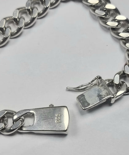 Silver Curb Bracelet 7.5