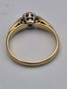 18ct Yellow Gold CZ Solitaire Dress Ring – Size J – 2.21 Grams