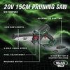 Webb 20V 15cm (6") Cordless Pruning Saw (2Ah Battery & Charger)
