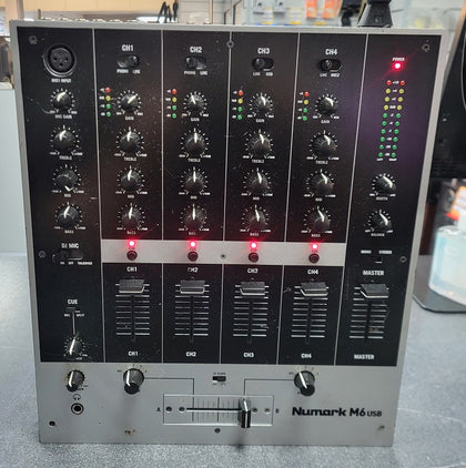Numark M6 USB 4 Channel DJ Mixer with USB Connectivity