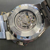 Bulova Mens Maquina Automatic Skeleton Gray Stainless Steel Watch 46MM 98A179