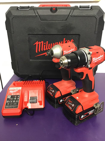 Milwaukee Drill & Impact Driver Set