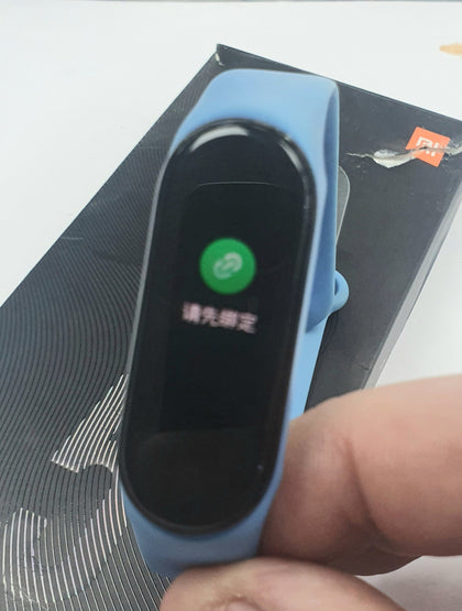 Xiaomi Mi Band 5 Health and Fitness Tracker -blue strap.