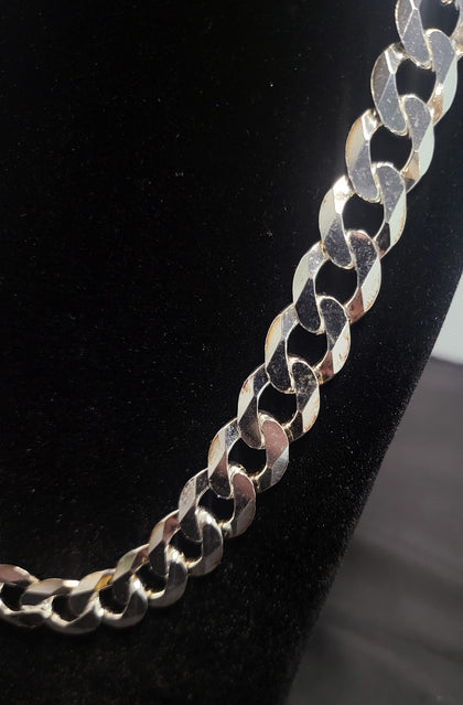 925 Silver Curb Link Chain - 20