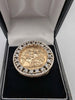 9ct Yellow Gold St.George Medal Ring With CZ Stones - 8.05 Grams - Size S