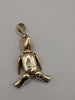 9ct Yellow Gold Teddy Bear Pendant With Bow Tie - 14.15 Grams