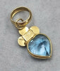 18ct Gold Pendant Blue Topaz