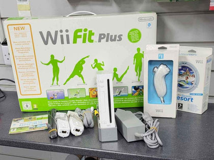 nintendo wii bundle .... wii sports resort and wii sports with wii fit plus board.