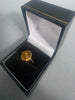 18ct Gold Ring Yellow Stone 750 4.9G Size T