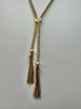 9ct Gold Tassle Necklace 17"