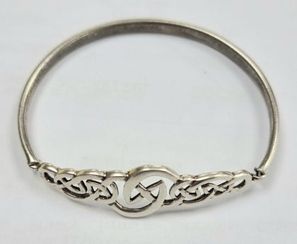 Silver Ornate Bangle