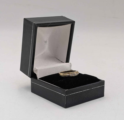 9CT 375 Yellow Gold Ring, Size:H, Fully Hallmarked, Boxed
