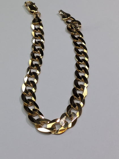9CT GOLD CURB BRACELET