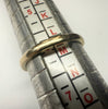 9CT GOLD RING WITH BLUE STONE SIZE L1/2
