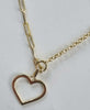 9ct gold chain with heart