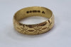 18ct gold patterned ring size O