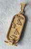 14ct Gold Egyptian hieroglyphics pendant