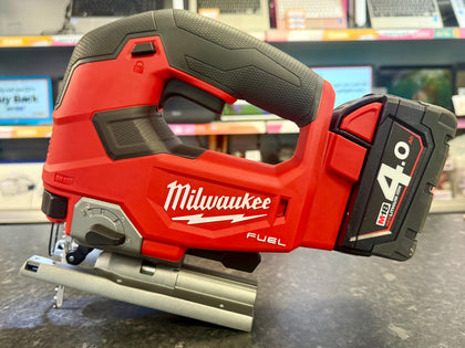 Milwaukee M18FJS  M18 FUEL Brushless Top Handle Jigsaw Body with 4.0 Ah Battery