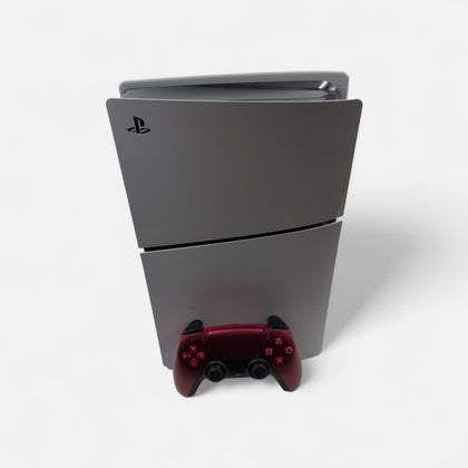 Sony PlayStation 5 Slim Digital Edition 1TB White with Red DualSense Controller