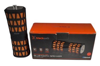 BlackWeb Soundburst Mini Wireless Portable Bluetooth Speaker Black/Orange 