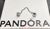 Genuine Pandora S925 ALE 'Daisy Flower Safety Chain' Charm - RETIRED