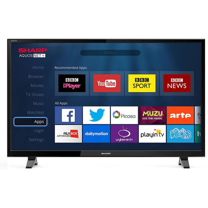 SHARP LC48CFF6001K 48' Fhd 1080P Led Smart TV Freeview HD USB Record **Collection Only**