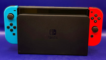 Nintendo Switch OLED 64GB Neon Red / Blue Boxed - Chesterfield