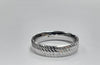 Beautiful 9ct White Gold Patterned Ring - 1.24G - M/N - Hallmarked