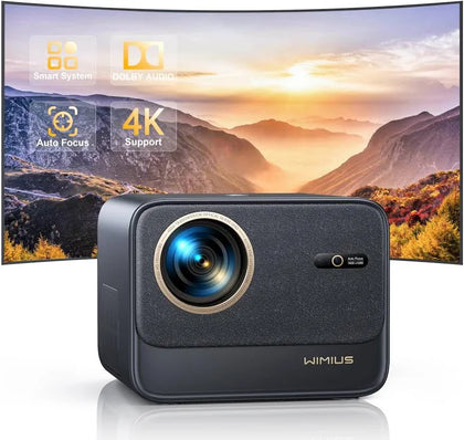 WiMiUS Smart Projector with Netflix and Dolby Audio