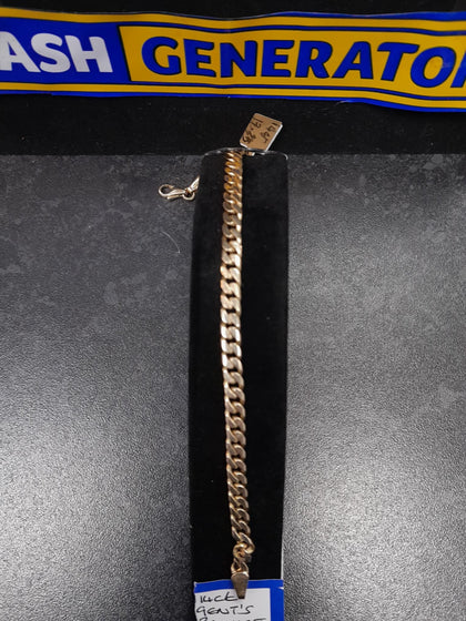 14ct Gold Gents Bracelet 17.28g