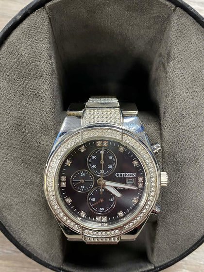 Citizen Men's Eco-Drive Crystal Bracelet Watch