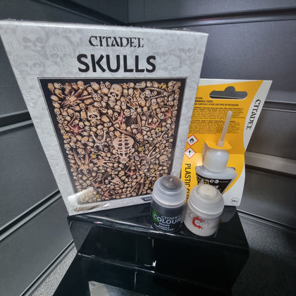 Games Workshop Warhammer Citadel Skulls, Paint & Glue Bundle