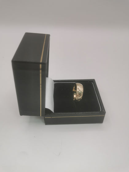 9k Gold Ring 3.25G Hallmarked(375) and Tested Size L