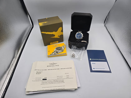 Breitling B-1 A68362 42MM Stainless Steel Quartz Analogue & Digital Watch - Steel Bracelet - Boxed With All Papers & Service Records