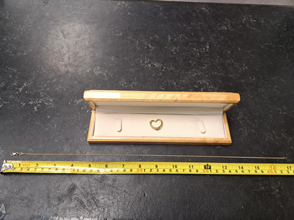 14ct Gold Necklace & Heart Pendant - Great Yarmouth