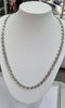 Silver Mariner link chain 21"