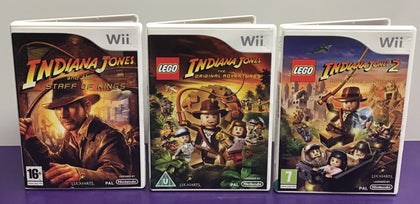 **INDIANA JONES** Nintendo Wii 3 Game Bundle