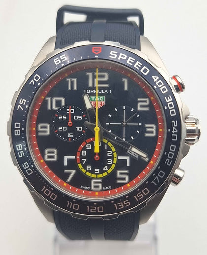 Tag Heuer Formula 1 Red Bull Racing Quartz Mens Chronograph Watch - 43mm Bracelet - Boxed With Paper