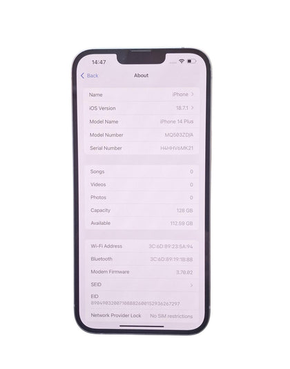 iPhone 14 Plus - 128GB - Unlocked