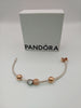 Pandora Bracelet with 4 charms Hallmarked&Tested (Pandora ALE)