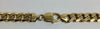 925 Silver curb chain 24" Gold coloured