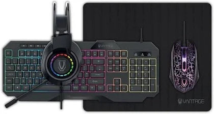 4in1 Vantage Pc Gaming Pack Keyboard Rgb Mouse Headset Mouse Pad Gamer